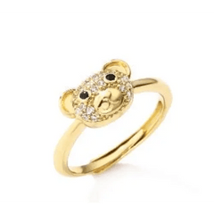 Y2k zircon bear ring - Y2k Empire