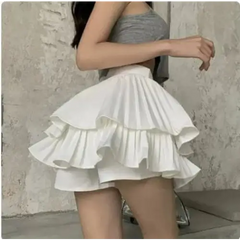 Youthful y2k high waist ruffle skirt - Y2k Empire